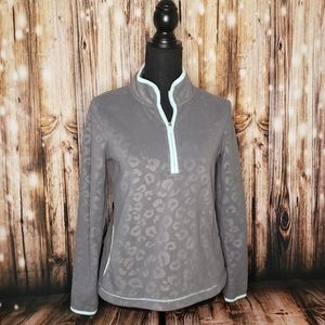 Fleece grey youth long sleeve shirt 14/16